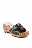 Bambi Siyah Kroko  Kadın Terlik K04936520011