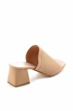 Bambi Camel Triko  Kadın Terlik K04994002782