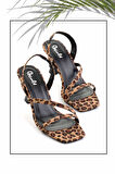 Leopar Kumaş  Kadın Klasik Topuklu Ayakkabı K05397085304
