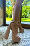 Nude  Kadın Abiye Ayakkabı K05575030409