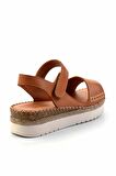 Taba Hakiki Deri Kadın Sandalet K05809161003