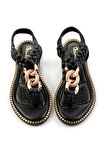 Siyah  Kadın Sandalet K05823120709