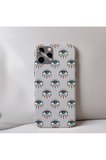 İphone XS Max Uyumlu İçi Kadife Göz Desenli Telefon Kılıfı