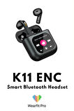 K11 Akıllı Lcd Dokunmatik Ekran Bluetooth Kulaklık