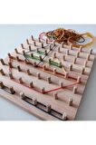 Geoboard - Montessori Eğitici Kartlı Lastikli Şekiller Geometri Oyunu (8X8)