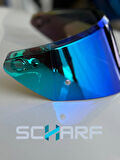 SCHARF AGV K3 MONO (YENİ 2.NESİL) UYUMLU İCEBLUE VİZÖR