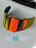 SCHARF AGV K3 MONO (YENİ 2.NESİL) UYUMLU REDGOLD VİZÖR