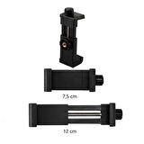 Knmaster HC-20 Motosiklet Kask Çene Yapıştırıcılı Telefon Ve Aksiyon Kamera Tutucu Full Set