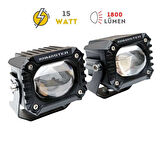KNMaster Bison 15W Motosiklet Led Sis Farı Takımı