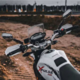 KNMaster  360° Ayarlanabilir Üniversal Motosiklet Aliminyum Katlanır Dikiz Aynası