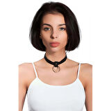 MARSİLYAN- Halkalı Deri Tasma Kolye - APFT253