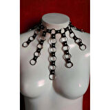 MARSİLYAN- Işık Dalgası Choker - Lastik Işık Yansıma Choker - APFT575