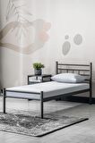 METAL KARYOLA, K70 SİYAH 90X190 METAL KARYOLA