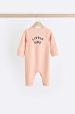 Next Baby Pamuklu Krem  Ayaksız  3 ' lü Tulum Set