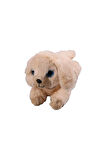 Havlayan Sesli Köpek Peluş Oyuncak Uyku Arkadaşı Hediyelik Peluş Yatan Köpek 35 cm