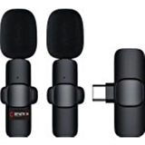 K9 Wireless İKİLİ  2  TYPE-C ANDORİD TELEFON VE TABLETLER İÇİN YAKA MİKROFONU