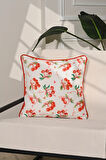 Cherry Crush Romantik Kiraz Desenli Kırlent Kılıfı – 43x43cm