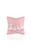 Blush Parade Pembe Ördekli Çocuk Kırlent Kılıfı – 43x43cm