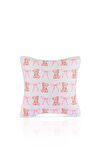 Baby Pink Ayıcık ve Kurdele Desenli Çocuk Odası Kırlent Kılıfı – 43x43cm