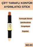 Çift Taraflı Kontür Aydınlatıcı Stick