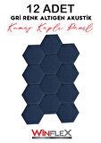 ALTIGEN AKUSTİK KUMAŞ KAPLI PANEL 12 ADET - (17x20CM)