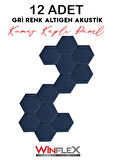 ALTIGEN AKUSTİK KUMAŞ KAPLI PANEL 12 ADET - (17x20CM)