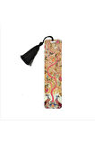 Tavuskuşu Ve Yaşam Ağacı Baskılı, Püsküllü Kitap Ayracı (hediyelik Bookmark,ayraç-121)
