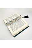 Italyan Desen Baskılı, Püsküllü Kitap Ayracı(hediyelik Bookmark,ayraç-132