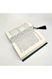 Bisikletli Desen Baskılı, Püsküllü Kitap Ayracı (Bookmark,ayraç-133)