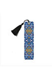 Rumi Desen Baskılı, Püsküllü Kitap Ayracı (hediyelik Bookmark,ayraç-138)