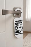 Rahatsız Etmeyin GTA VI 6 Oynuyorum Yazılı Kapı Kolu Askısı - Oyuncu Odası Dekoratif Kapı Süsü - Gaming Kapı İkaz Levhası | 3D Baskı Özel Gamer Hediyesi