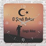 Askere Hediye Ahşap Saat 33cm KA01-1091