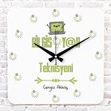 Bilgisayar Mühendisine Hediye Ahşap Saat 33cm KA01-1104