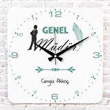 Genel Müdüre Hediye Ahşap Saat 33cm KA01-1148