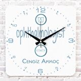 Göz Doktoruna Hediye Ahşap Saat 33cm KA01-1154