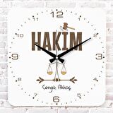 Hakime Hediye Ahşap Saat 33cm KA01-1158