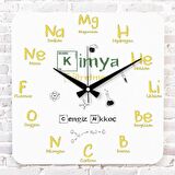 Kimya Öğretmenine Hediye Ahşap Saat 33cm KA01-1180