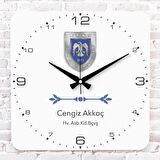 Havacı Astsubaya Hediye Ahşap Saat 33cm KA01-1209