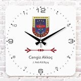 Jandarma Astsubaya Hediye Ahşap Saat 33cm KA01-1211
