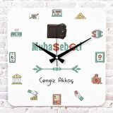 Muhasebeci & Mali Müşavire Hediye Ahşap Saat 33cm KA01-1238