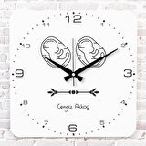 Doktora Hediye Ahşap Saat 33cm KA01-1241