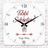 Tıbbi Sekretere Hediye Ahşap Saat 33cm KA01-1255