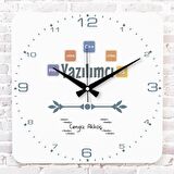 Yazılımcıya Hediye Ahşap Saat 33cm KA01-1262