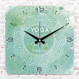 Yoga Eğitmenine Hediye Ahşap Saat 33cm KA01-1263