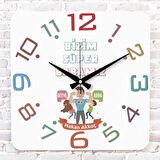 Babalar Günü Hediyesi Ahşap Saat 33cm KA01-1293