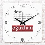 Dosta Hediye Ahşap Saat 33cm KA01-1367