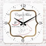 Kişiye Özel Ol der ve Olur Tasarımlı Hediye Ahşap Saat 33cm KA01-1442
