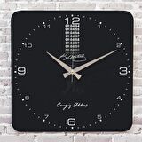 Kişiye Özel Atatürk Tasarımlı Hediye Ahşap Saat 33cm KA01-1474