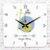 Terazi Burcuna Hediye Ahşap Saat 33cm KA01-1493