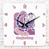 Akrep Burcuna Hediye Ahşap Saat 33cm KA01-1508